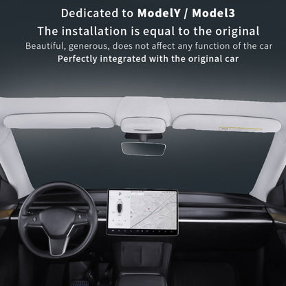 Car Suede Wrap Version Sunglasses Storage Box for Tesla Model 3, Suede Wrap Version for Tesla Model 3