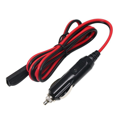 12V SAE Car Power Cord Cigarette Lighter Plug to Solar Battery Charging Connecting Cable, Length: 1.5m, 1.5m