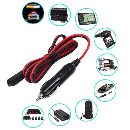 12V SAE Car Power Cord Cigarette Lighter Plug to Solar Battery Charging Connecting Cable, Length: 1.5m, 1.5m