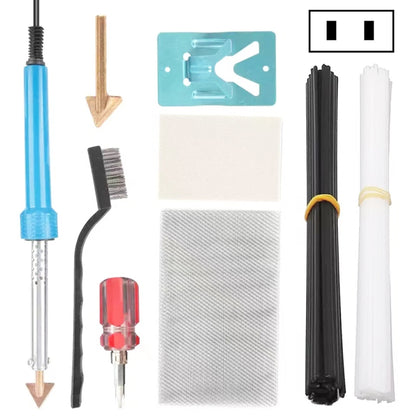 Fer à souder électrique 80W, machine à souder le plastique, kit de pinces de réparation pour pare-chocs de voiture, prise US