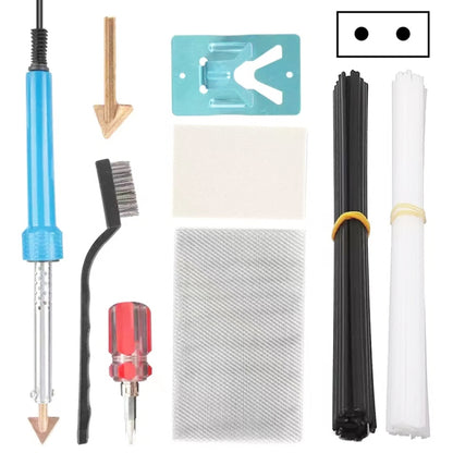Fer à souder électrique 80W, machine à souder le plastique, kit de réparation de pare-chocs de voiture avec pince, prise UE, kit de réparation de pare-chocs avec pince, prise UE