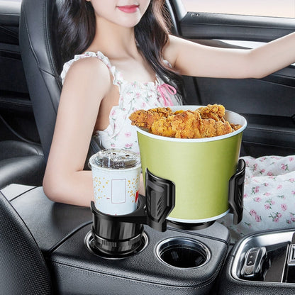 Car Multifunctional Retractable Rotating Water Cup Holder with Compass, SB-3088 Black