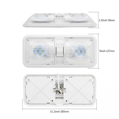 12V 48LEDs RV Camper Boat Ceiling Dome Light Spotlight, Light Spotlight