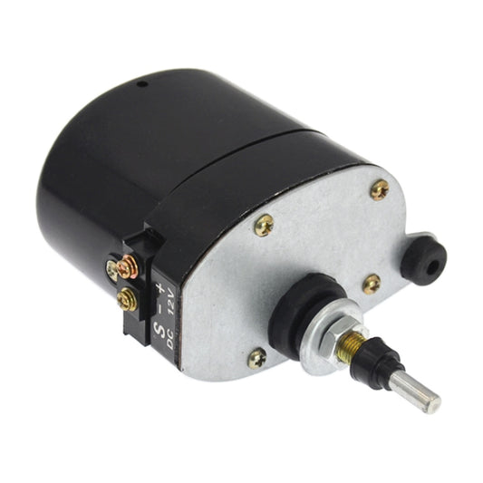 Caravan 12V Front Windshield Wiper Motor 01287358 for Willys Jeep Tractor, Short Shaft