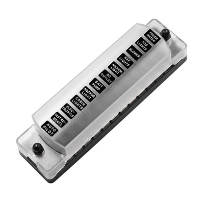 CS-978A2 FB1902 1 In 12 Out Independent Positive Negative Fuse Box without Fuse Piece for Auto Car Truck Boat, CS-978A2