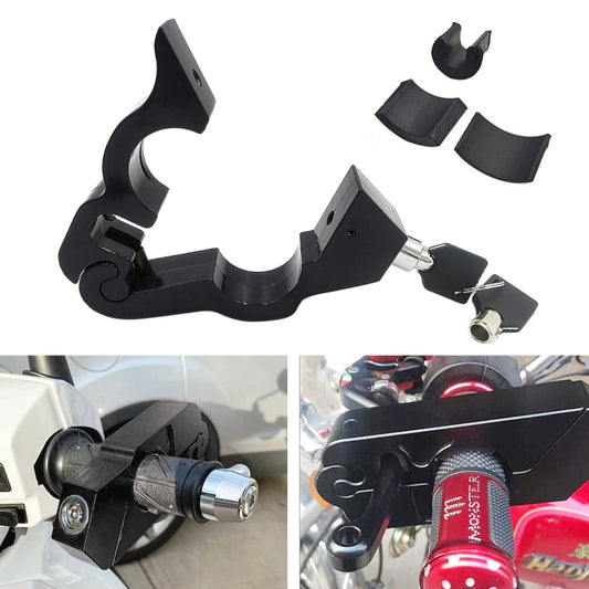 Antivol de poignée d'accélérateur en alliage d'aluminium pour moto, Antivol de poignée d'accélérateur (noir), Antivol de poignée d'accélérateur (bleu), Antivol de poignée d'accélérateur (rouge)