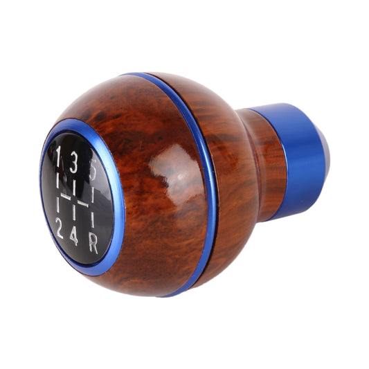 Universal Car Wood Texture Metal Gear Shift Knob, Wood Texture (Blue), Wood Texture (Silver)
