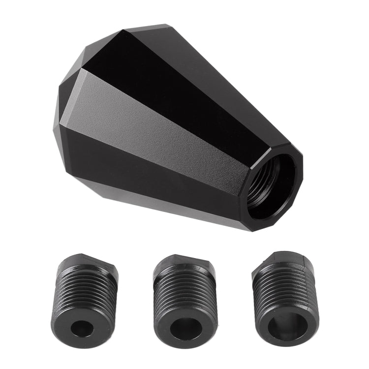 Universal Car Diamond Shape Metal Gear Shift Knob, Black, Blue, Purple, Red, Silver