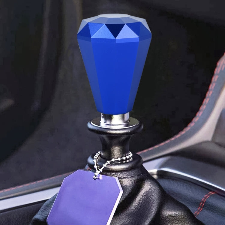 Universal Car Diamond Shape Metal Gear Shift Knob, Black, Blue, Purple, Red, Silver