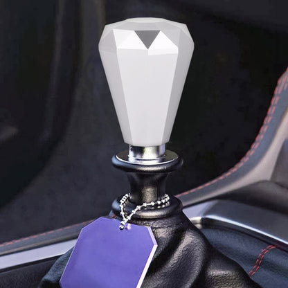 Universal Car Diamond Shape Metal Gear Shift Knob, Black, Blue, Purple, Red, Silver