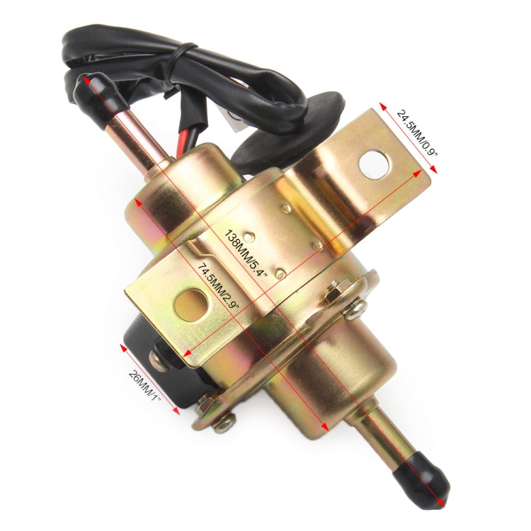 EP-500-0 12V Car modification Electric Fuel Pump, EP-500-0 (Gold), EP-500-0 (Black)