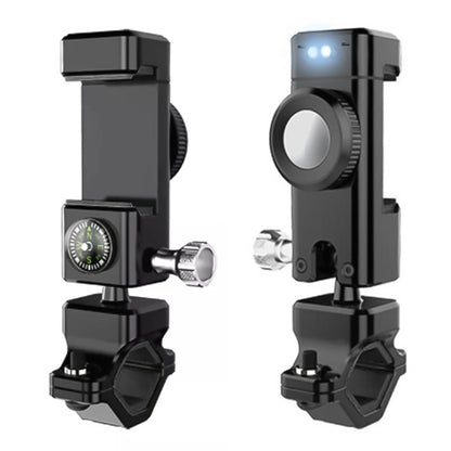 Bicycle / Motorcycle Anti-theft Anti-take Off Mobile Phone Holder with Light, with Light (Black), with Light (Green)