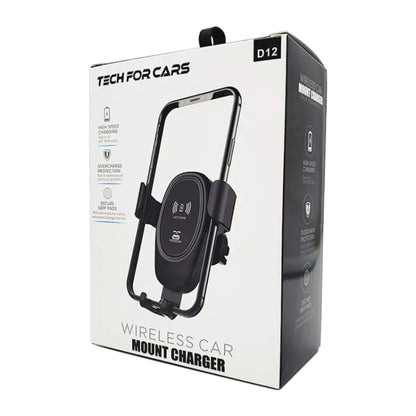 Car Wireless Charger Multifunctional Mobile Phone Wireless Charger Stand, Multifunctional Black