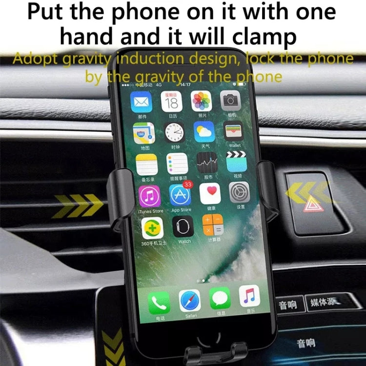 Car Wireless Charger Multifunctional Mobile Phone Wireless Charger Stand, Multifunctional Black