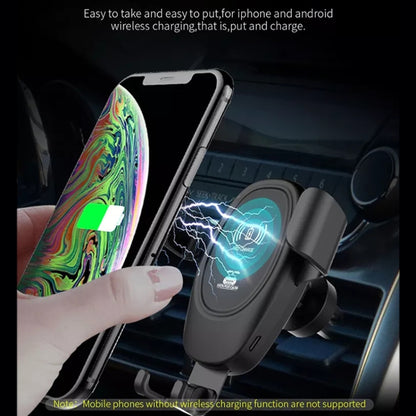 Car Wireless Charger Multifunctional Mobile Phone Wireless Charger Stand, Multifunctional Black