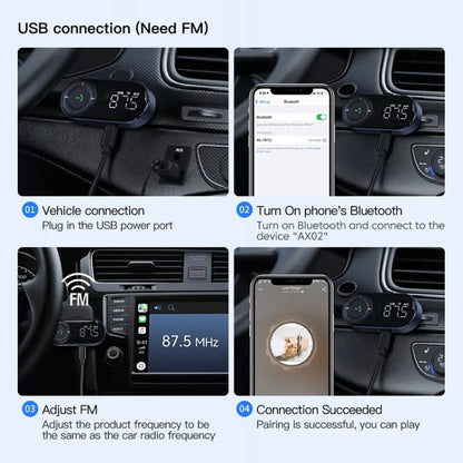 Car Bluetooth 5.2 Audio Receiver Support Wireless Calling, 5.2 Audio Receiver