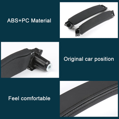 For Land Rover Discovery 2015-2019 Car Leather Texture Inside Door Left Handle LR076163, Left Driving, Leather Texture Left Handle