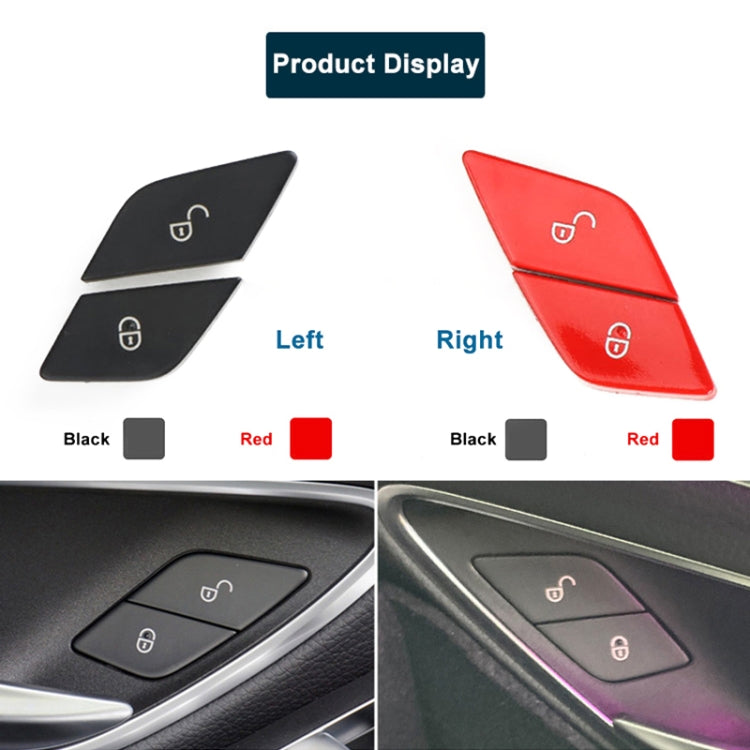 For Mercedes-Benz E-Class 2016-2021 Left Driving Car Left Side Door Lock Switch Buttons 2059055251, For Mercedes-Benz E-Class Left Side (Black), For Mercedes-Benz E-Class Left Side (Red)