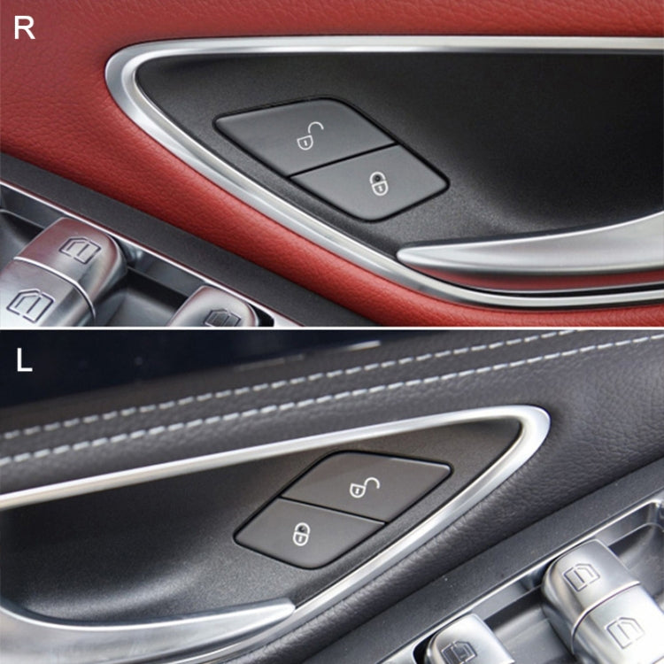 For Mercedes-Benz E-Class 2016-2021 Left Driving Car Left Side Door Lock Switch Buttons 2059055251, For Mercedes-Benz E-Class Left Side (Black), For Mercedes-Benz E-Class Left Side (Red)