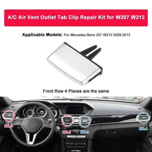For Mercedes-Benz W212 2009-2013 Car Air Conditioning Exhaust Switch Paddle Air Conditioning Leaf Clip 212 830 0154 9116, For Mercedes-Benz W212 2009-2013