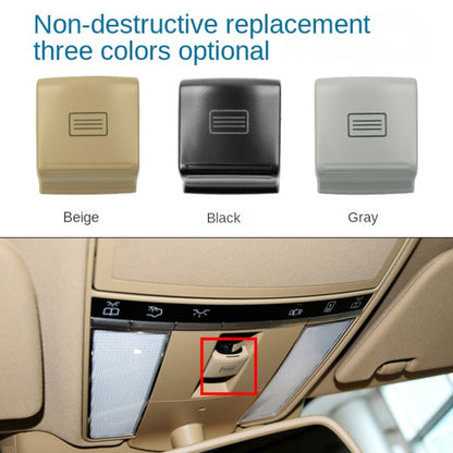 For Mercedes-Benz W221 2006-2013 Left Driving Car Sunroof Switch Button Dome Light Button, For Mercedes-Benz W221(Black), For Mercedes-Benz W221(Grey), For Mercedes-Benz W221(Beige)