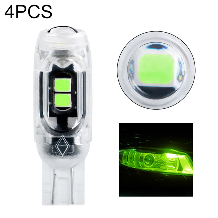 4pcs T10 DC12V /  0.84W / 0.07A / 150LM Car Clearance Light 5LEDs SMD-3030 Lamp Beads with lens