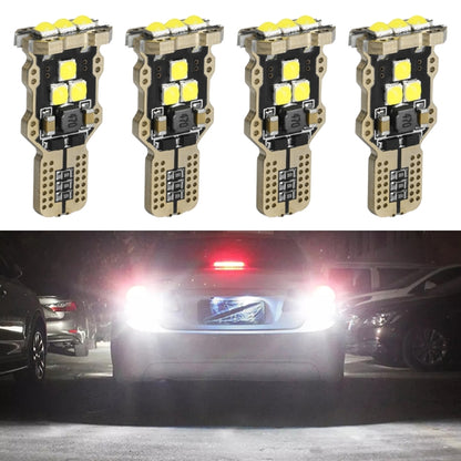 4pcs T15 DC12V / 1.5W / 0.13A / 540LM Car Decoding Reversing Light 9LEDs SMD-3030 Lamp Beads, 4pcs T15