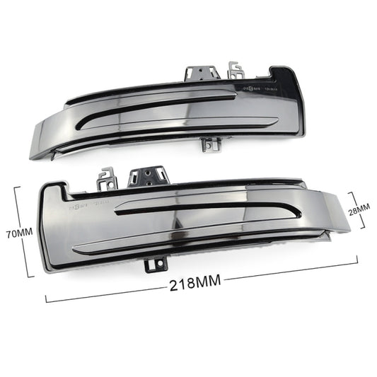 1 Pair For Mercedes-Benz A Class W176 2013-2017 Car Dynamic LED Turn Signal Light Rearview Mirror Flasher Water Blinker, For Mercedes-Benz A Class W176 2013-2017 (Transparent Black), For Mercedes-Benz A Class W176 2013-2017 (Transparent)