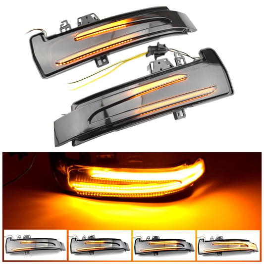 1 Pair For Mercedes-Benz A Class W176 2013-2017 Car Dynamic LED Turn Signal Light Rearview Mirror Flasher Water Blinker, For Mercedes-Benz A Class W176 2013-2017 (Transparent Black), For Mercedes-Benz A Class W176 2013-2017 (Transparent)
