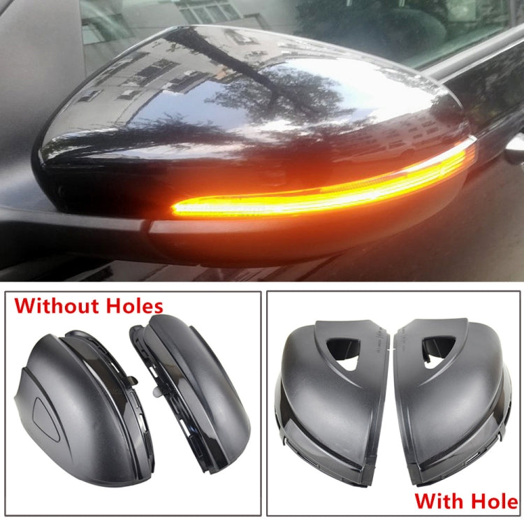1 Pair For Volkswagen Golf 6 MK6 Car Dynamic LED Turn Signal Light Rearview Mirror Flasher Water Blinker, without Hole, For Volkswagen Golf 6 MK6, without Hole