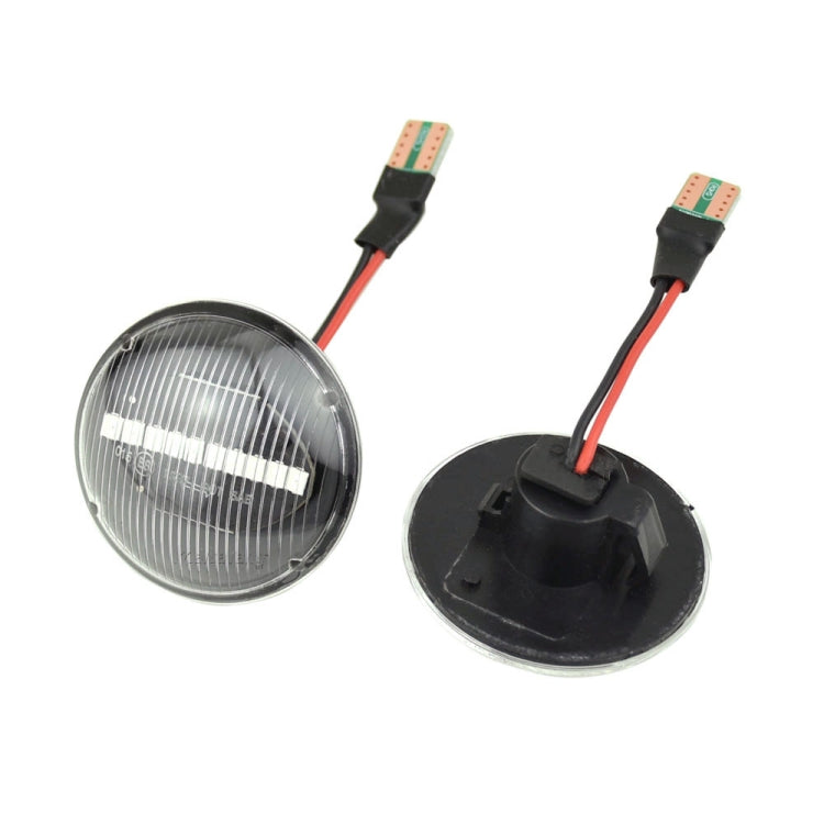 2pcs For Land Rover Range Rover L322 2002-2012 Car Dynamic LED Fender Side Light, For Land Rover Range Rover L322 2002-2012, For Land Rover Range Rover L322 2002-2012 (Transparent Black)