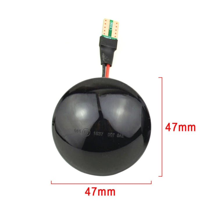 2pcs For Land Rover Range Rover L322 2002-2012 Car Dynamic LED Fender Side Light, For Land Rover Range Rover L322 2002-2012 (Transparent Black)