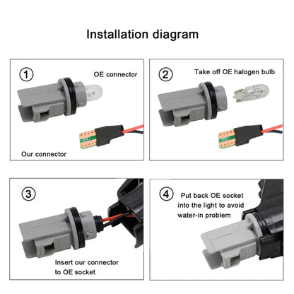 2pcs For Land Rover Range Rover L322 2002-2012 Car Dynamic LED Fender Side Light, For Land Rover Range Rover L322 2002-2012 (Transparent Black)