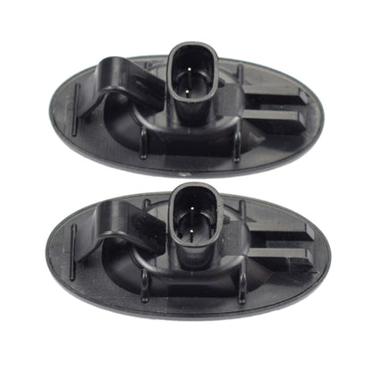 2pcs For Mazda 2 DY 2003-2007 Car Dynamic LED Fender Side Light, For Mazda 2 DY 2003-2007 (Transparent Black)
