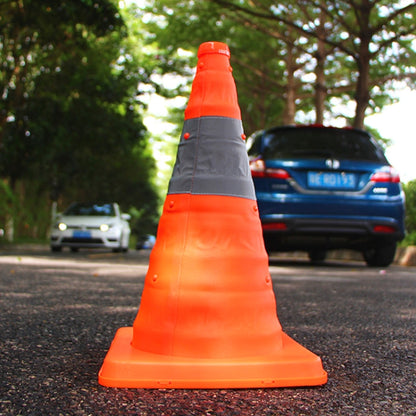 Car Telescopic Folding Road Cone Oxford Cloth Reflective Warning Sign, Folding Road Cone