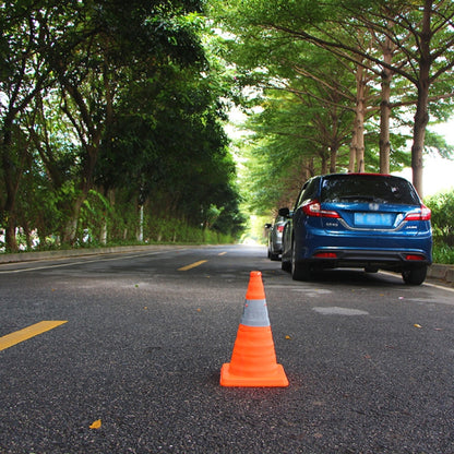 Car Telescopic Folding Road Cone Oxford Cloth Reflective Warning Sign, Folding Road Cone