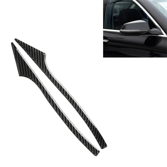 Three Color A Carbon Fiber Car Rearview Mirror Bumper Strip Decorative Sticker for BMW 5 Series E60 2008-2010 / F10 2011-2017 /  F07 2010-2015 /  F01 2010-2015, Rearview Mirror, Rearview Mirror(Three ColorB), Rearview Mirror(Three ColorA)