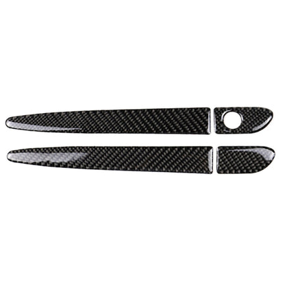 One Set Car Carbon Fiber Outside Door Handle without Smart Hole Decorative Sticker for Mazda CX-5 2017-2018, Left Drive, Outside Door Handle without Smart Hole, Left Drive