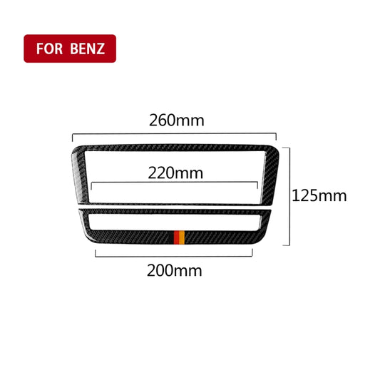 Car Carbon Fiber German Color Air Conditioning CD Panel Decorative Sticker for Mercedes-Benz A Class 2013-2018/B Class 2012-2018/CLA 2013-2017/GLA 2013-2018, Left and Right Drive Universal, German Color Air Conditioning CD Panel