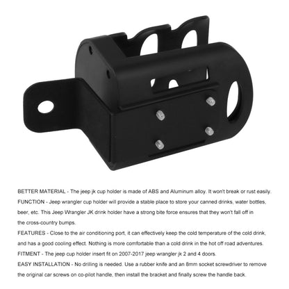 Multi-functional Car Cup Holder Drink Holder for Suzuki Jimny, For Suzuki Jimny