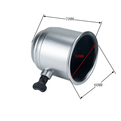 Cache-rotule d'attelage remorque voiture camion en plastique argenté 50 mm, protection de boule de remorquage, argent
