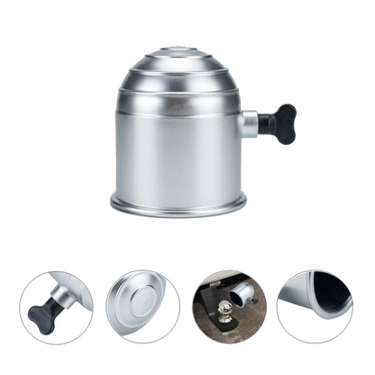 Cache-rotule d'attelage remorque voiture camion en plastique argenté 50 mm, protection de boule de remorquage, argent