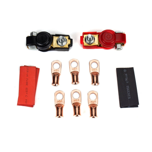 1 Pair Car Battery Cable Terminal Clamps Connectors Battery Clip Wiring Classification Set, 1 Pair