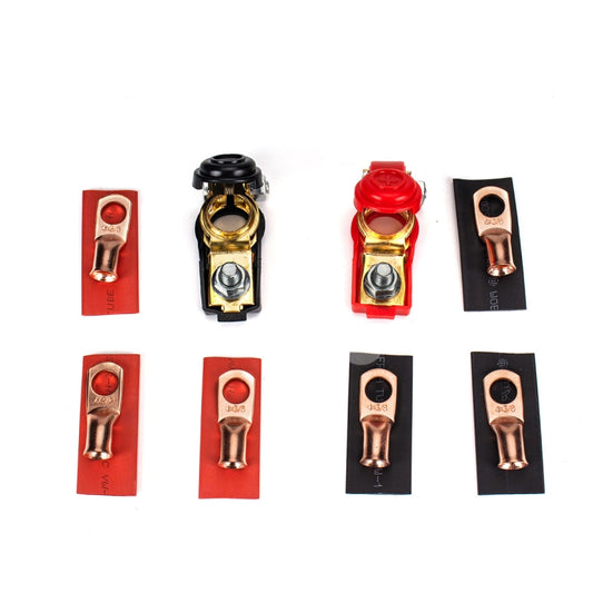 1 Pair Car Battery Cable Terminal Clamps Connectors Battery Clip Wiring Classification Set, 1 Pair