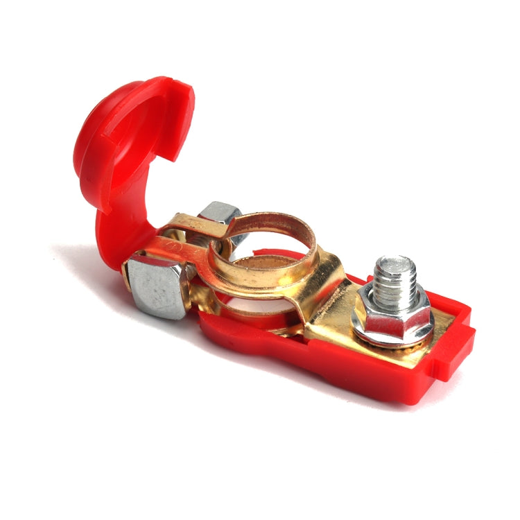 1 Pair Car Battery Cable Terminal Clamps Connectors Battery Clip Wiring Classification Set, 1 Pair
