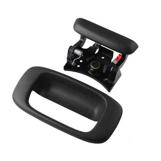Car Tailgate Handle Trunk Lock Push Button and Bezel Trim Replacement 15997911 for Chevrolet GMC, 15997911