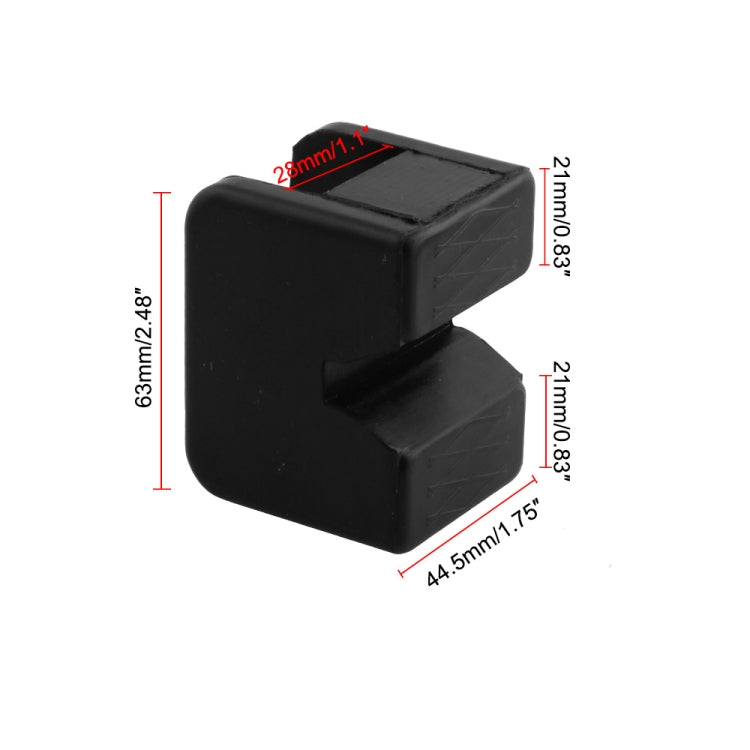 2 PCS Car Jack Pad Adapter Rubber Jack Pads Slotted Frame, Jack Pad Adapter Rubber