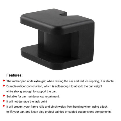 2 PCS Car Jack Pad Adapter Rubber Jack Pads Slotted Frame, Jack Pad Adapter Rubber