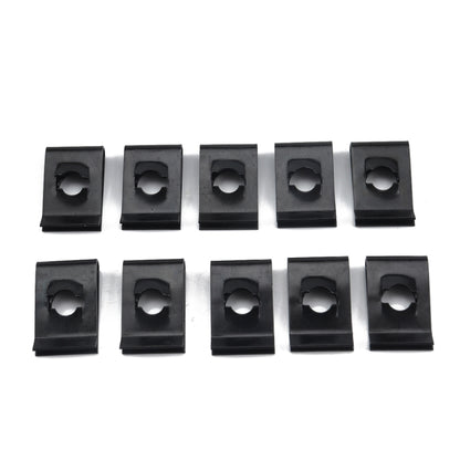 120 PCS Black U Nut Kit Spire Clips No.14 Zinc Speed Fasteners Lug Nuts, 120 PCS