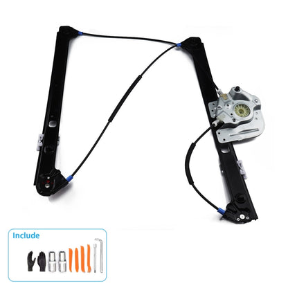 Car Front Left Glass Lift Power Window Regulator LH Driver Side + Toolkit 51338254911 for BMW X5, For BMW X5